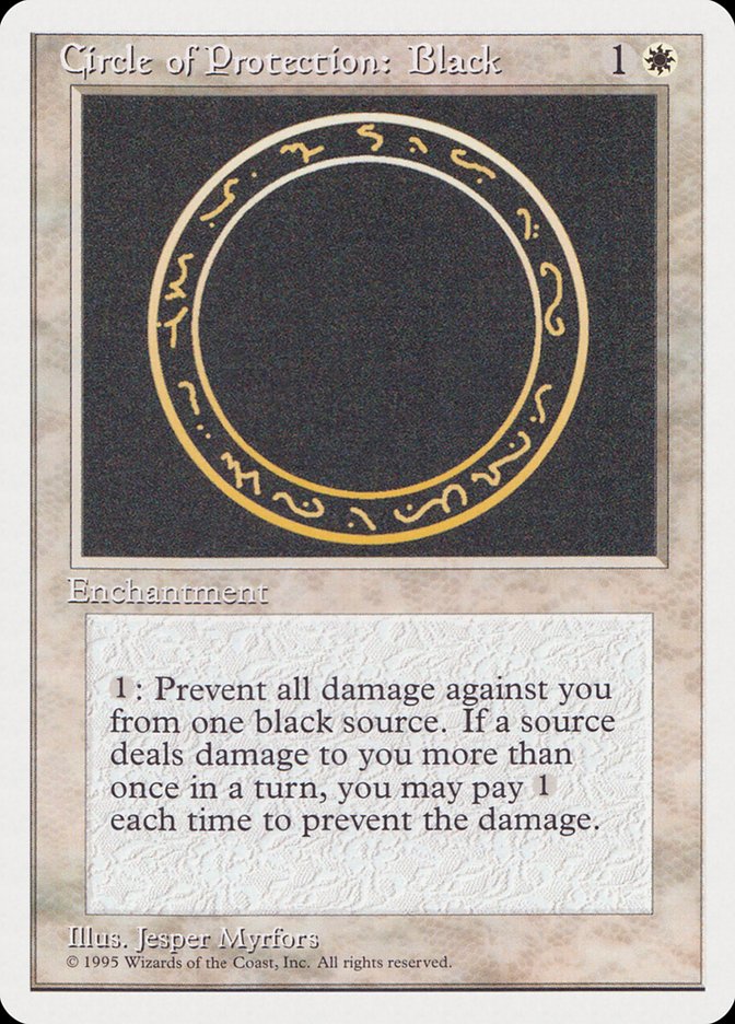 Circle of Protection: Black [Rivals Quick Start Set] MTG Single Magic: The Gathering    | Red Claw Gaming