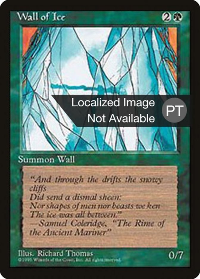 Wall of Ice [Fourth Edition (Foreign Black Border)] MTG Single Magic: The Gathering    | Red Claw Gaming