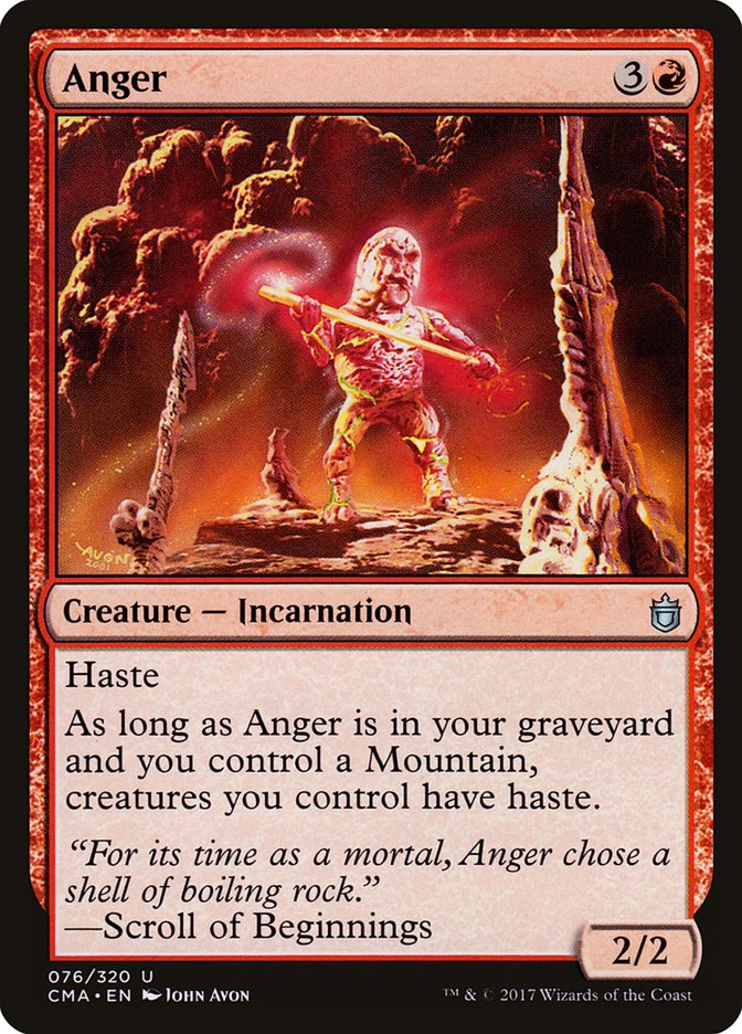 Anger [Commander Anthology] MTG Single Magic: The Gathering    | Red Claw Gaming
