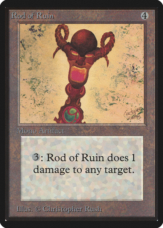 Rod of Ruin [Beta Edition] MTG Single Magic: The Gathering    | Red Claw Gaming