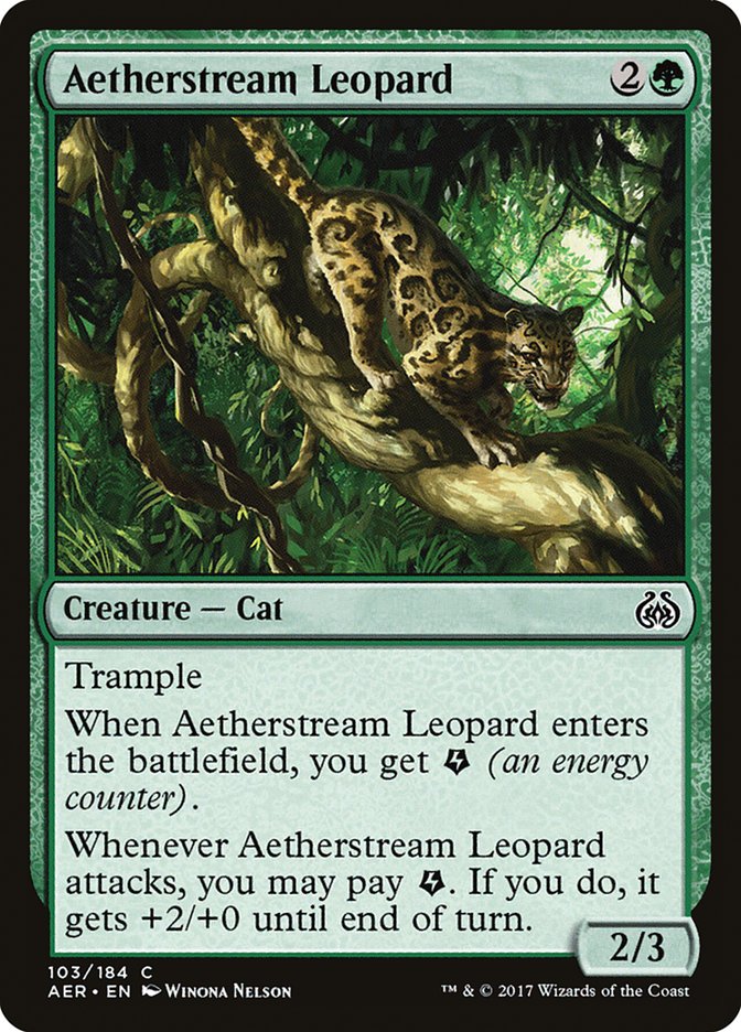 Aetherstream Leopard [Aether Revolt] MTG Single Magic: The Gathering    | Red Claw Gaming