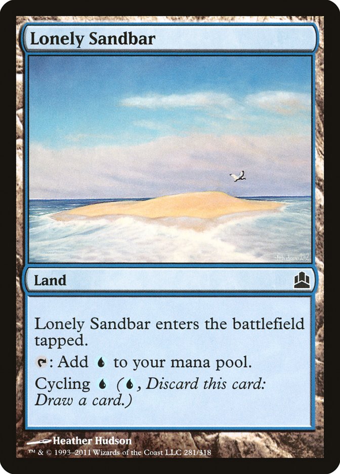 Lonely Sandbar [Commander 2011] MTG Single Magic: The Gathering    | Red Claw Gaming