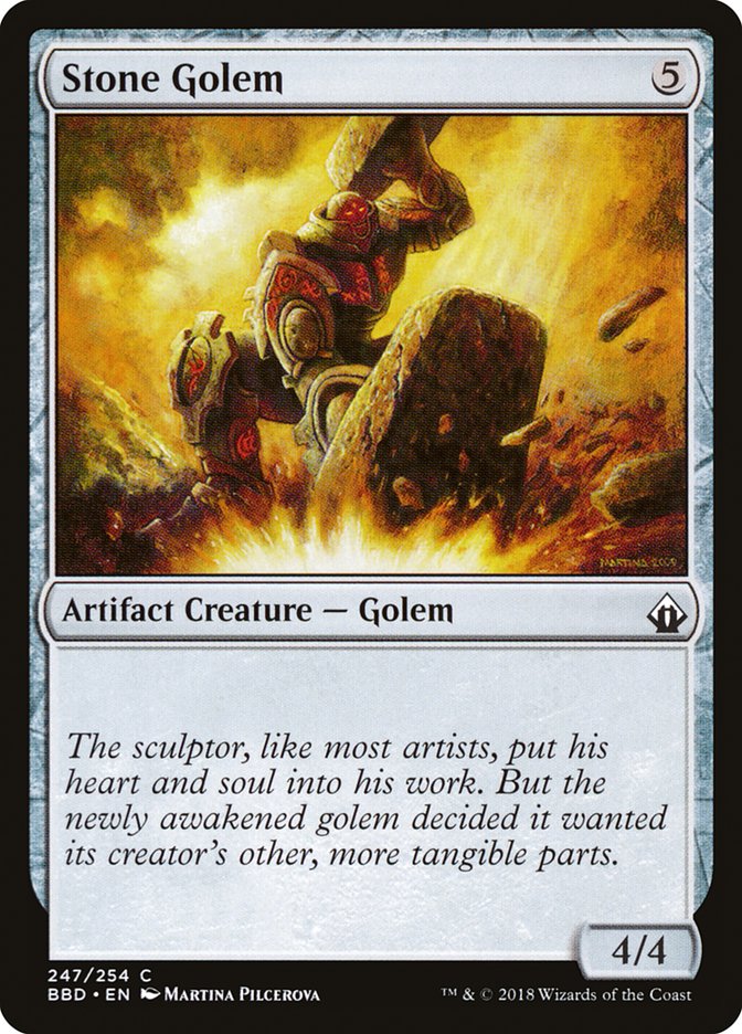 Stone Golem [Battlebond] MTG Single Magic: The Gathering    | Red Claw Gaming