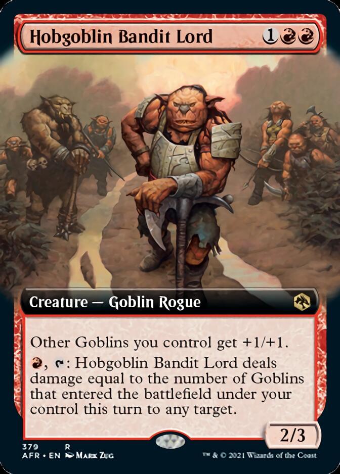 Hobgoblin Bandit Lord (Extended Art) [Dungeons & Dragons: Adventures in the Forgotten Realms] MTG Single Magic: The Gathering    | Red Claw Gaming