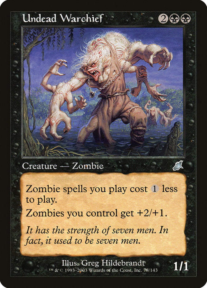 Undead Warchief [Scourge] MTG Single Magic: The Gathering    | Red Claw Gaming
