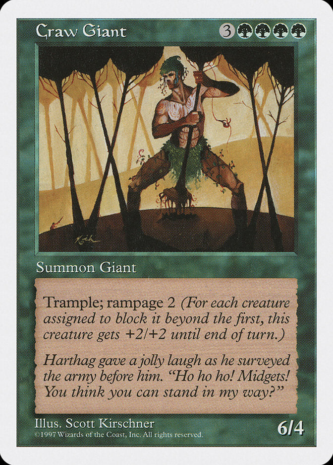 Craw Giant [Fifth Edition] MTG Single Magic: The Gathering    | Red Claw Gaming