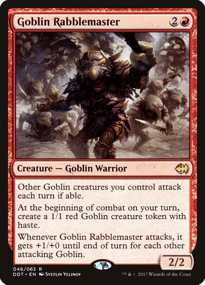 Goblin Rabblemaster [Duel Decks: Merfolk vs. Goblins] MTG Single Magic: The Gathering    | Red Claw Gaming