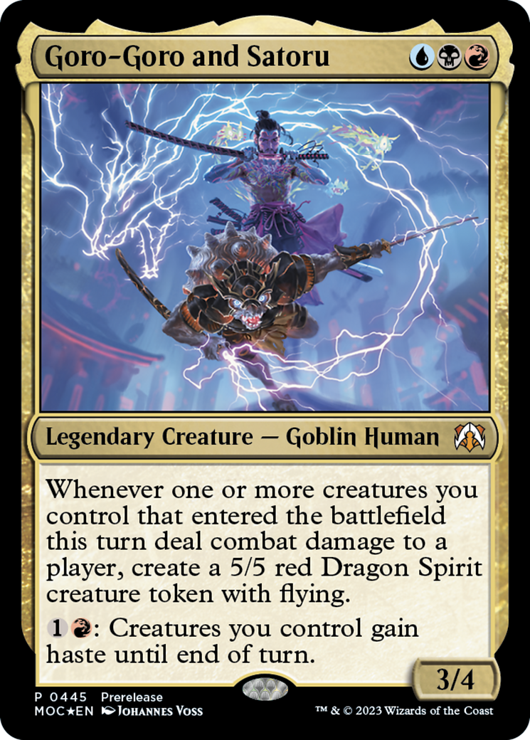 Goro-Goro and Satoru [March of the Machine Commander Prerelease Promos] MTG Single Magic: The Gathering    | Red Claw Gaming