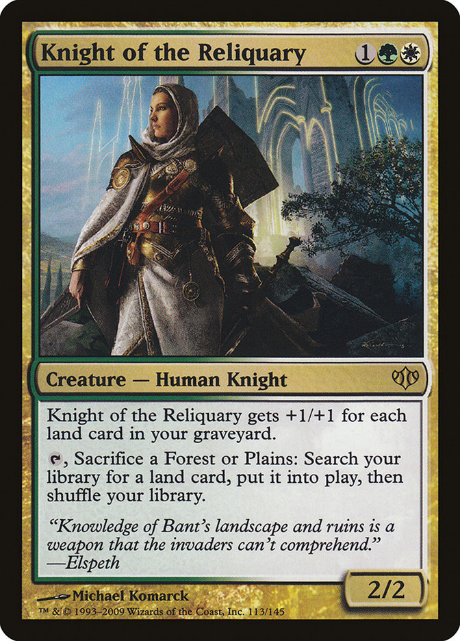 Knight of the Reliquary [Conflux] MTG Single Magic: The Gathering    | Red Claw Gaming
