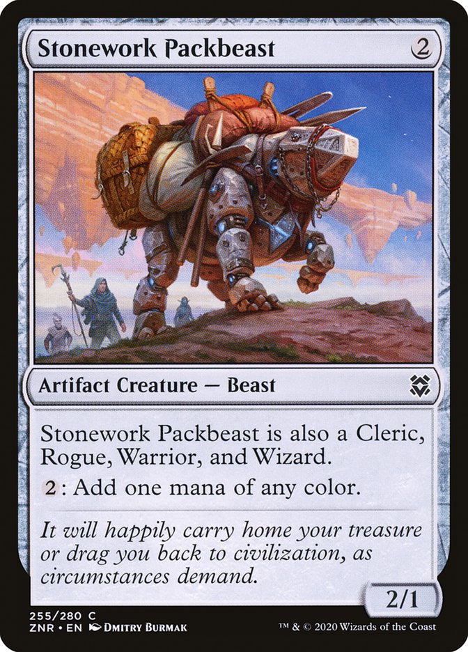 Stonework Packbeast [Zendikar Rising] MTG Single Magic: The Gathering    | Red Claw Gaming