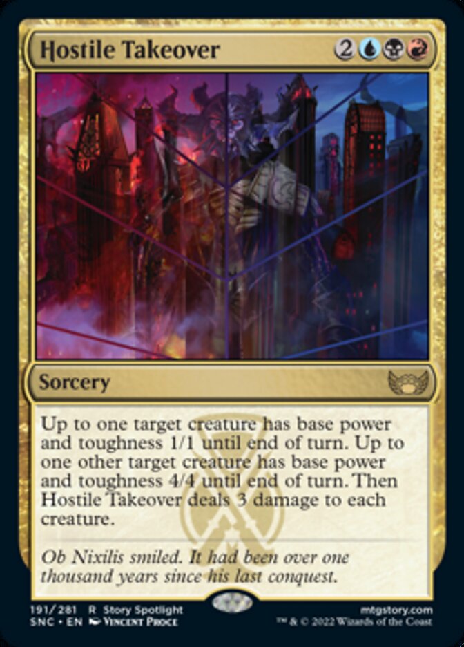 Hostile Takeover [Streets of New Capenna] MTG Single Magic: The Gathering    | Red Claw Gaming