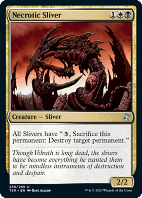 Necrotic Sliver [Time Spiral Remastered] MTG Single Magic: The Gathering    | Red Claw Gaming