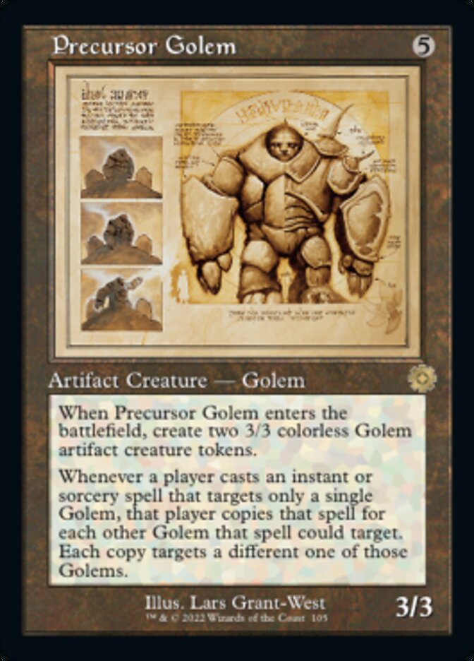 Precursor Golem (Retro Schematic) [The Brothers' War Retro Artifacts] MTG Single Magic: The Gathering    | Red Claw Gaming