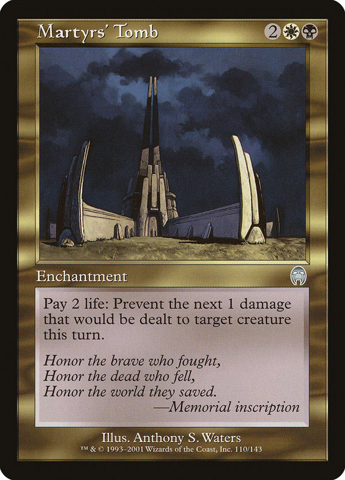 Martyrs' Tomb [Apocalypse] MTG Single Magic: The Gathering    | Red Claw Gaming