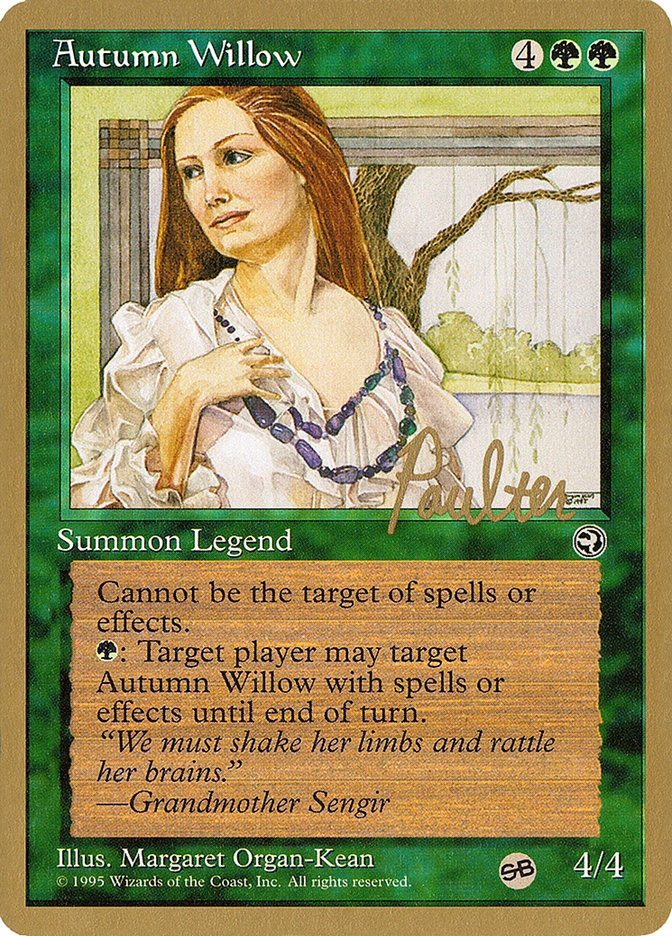 Autumn Willow (Preston Poulter) (SB) [Pro Tour Collector Set] MTG Single Magic: The Gathering    | Red Claw Gaming