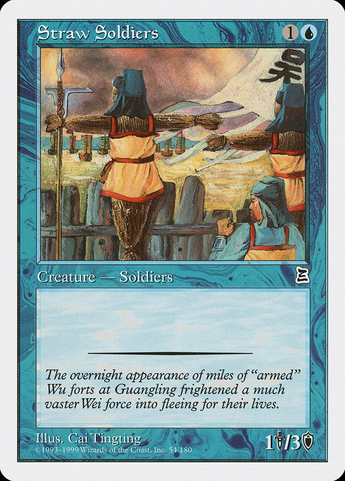 Straw Soldiers [Portal Three Kingdoms] MTG Single Magic: The Gathering    | Red Claw Gaming