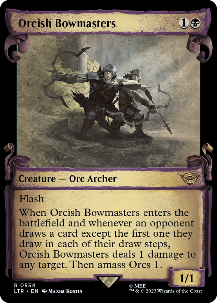 Orcish Bowmasters [The Lord of the Rings: Tales of Middle-Earth Showcase Scrolls] MTG Single Magic: The Gathering    | Red Claw Gaming