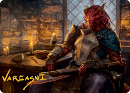 Jaded Sell-Sword Art Card (Gold-Stamped Signature) [Dungeons & Dragons: Adventures in the Forgotten Realms Art Series] MTG Single Magic: The Gathering    | Red Claw Gaming