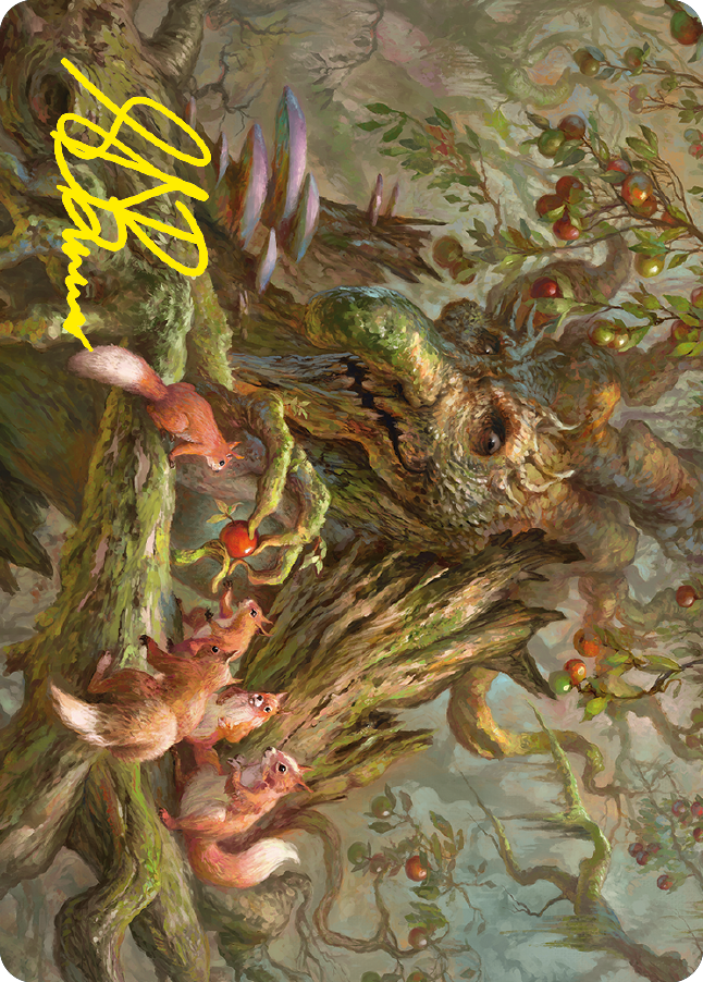 Generous Ent Art Card (Gold-Stamped Signature) [The Lord of the Rings: Tales of Middle-earth Art Series] MTG Single Magic: The Gathering    | Red Claw Gaming