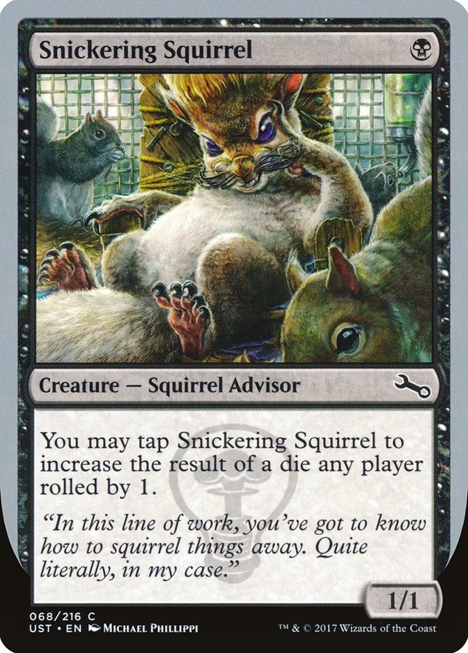 Snickering Squirrel [Unstable] MTG Single Magic: The Gathering    | Red Claw Gaming