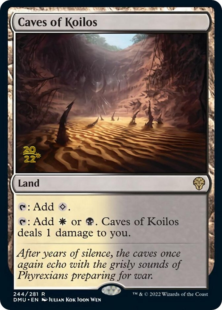 Caves of Koilos [Dominaria United Prerelease Promos] MTG Single Magic: The Gathering    | Red Claw Gaming