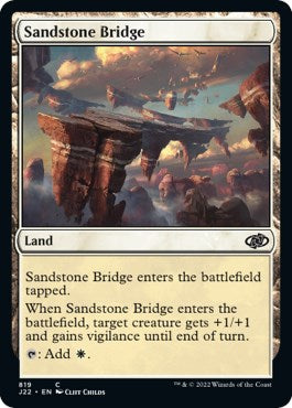 Sandstone Bridge [Jumpstart 2022] MTG Single Magic: The Gathering    | Red Claw Gaming