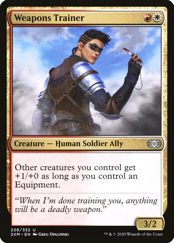 Weapons Trainer [Double Masters] MTG Single Magic: The Gathering    | Red Claw Gaming