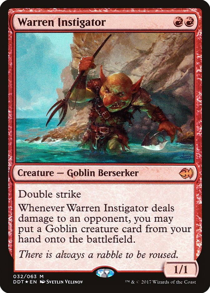 Warren Instigator [Duel Decks: Merfolk vs. Goblins] MTG Single Magic: The Gathering    | Red Claw Gaming