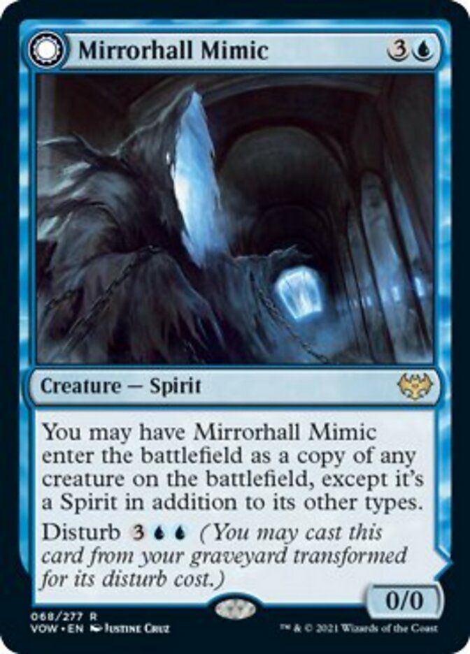 Mirrorhall Mimic // Ghastly Mimicry [Innistrad: Crimson Vow] MTG Single Magic: The Gathering    | Red Claw Gaming