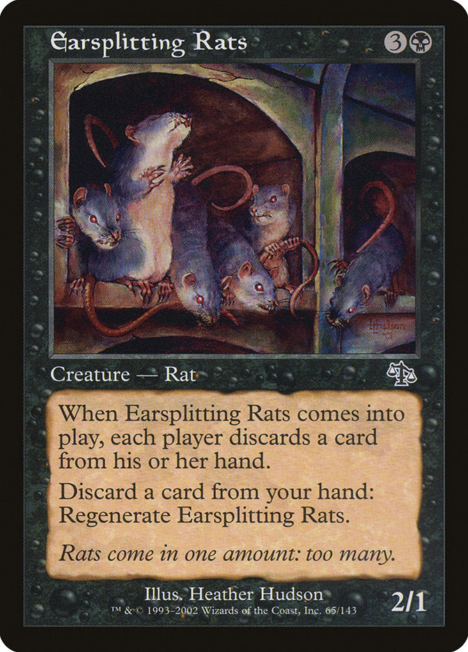 Earsplitting Rats [Judgment] MTG Single Magic: The Gathering    | Red Claw Gaming