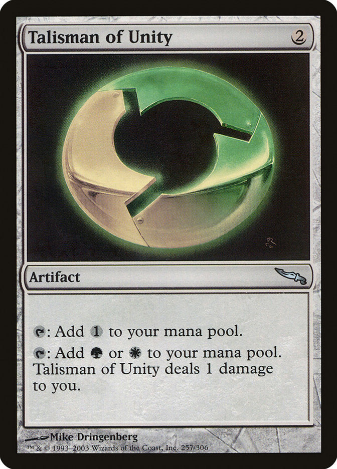 Talisman of Unity [Mirrodin] MTG Single Magic: The Gathering    | Red Claw Gaming