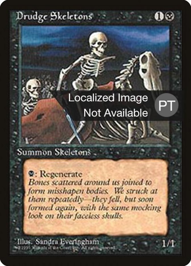 Drudge Skeletons [Fourth Edition (Foreign Black Border)] MTG Single Magic: The Gathering    | Red Claw Gaming