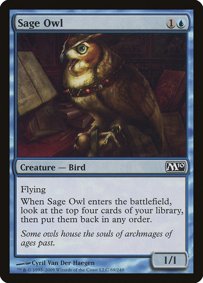 Sage Owl [Magic 2010] MTG Single Magic: The Gathering    | Red Claw Gaming