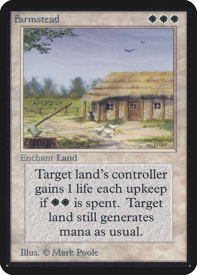 Farmstead [Alpha Edition] MTG Single Magic: The Gathering    | Red Claw Gaming