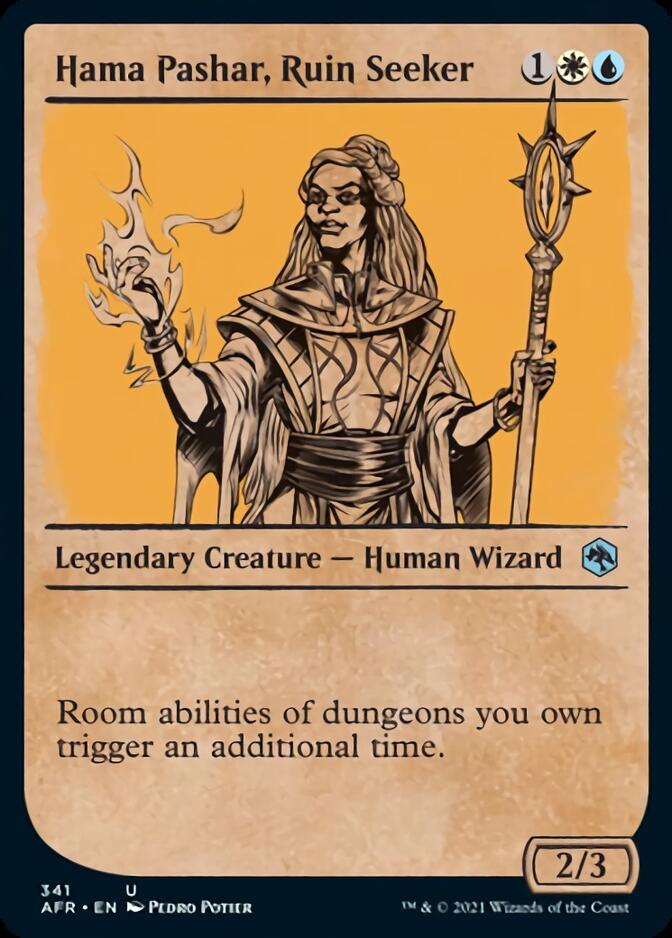 Hama Pashar, Ruin Seeker (Showcase) [Dungeons & Dragons: Adventures in the Forgotten Realms] MTG Single Magic: The Gathering    | Red Claw Gaming