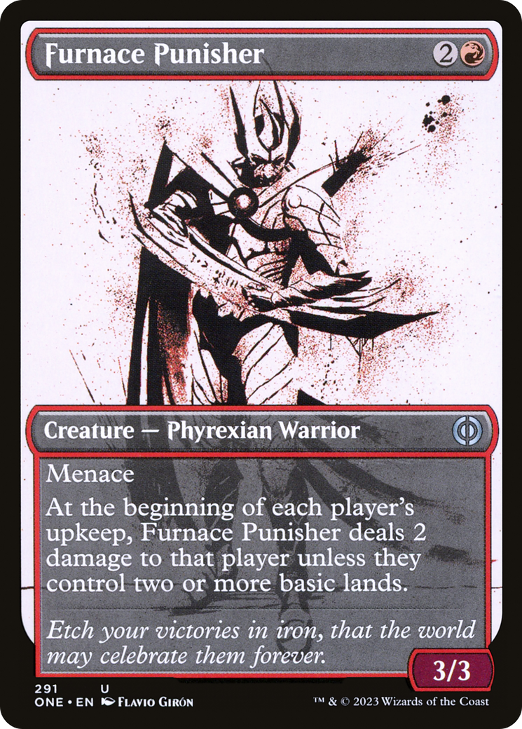 Furnace Punisher (Showcase Ichor) [Phyrexia: All Will Be One] MTG Single Magic: The Gathering    | Red Claw Gaming