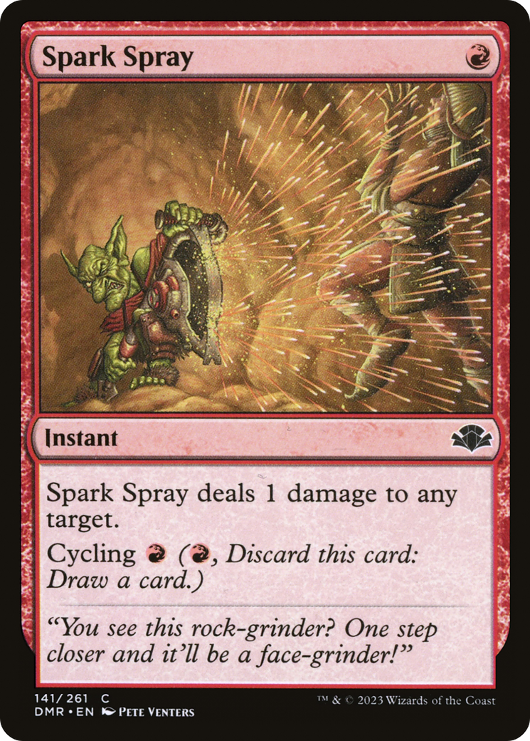 Spark Spray [Dominaria Remastered] MTG Single Magic: The Gathering    | Red Claw Gaming