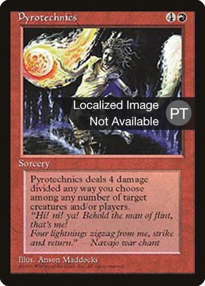 Pyrotechnics [Fourth Edition (Foreign Black Border)] MTG Single Magic: The Gathering    | Red Claw Gaming