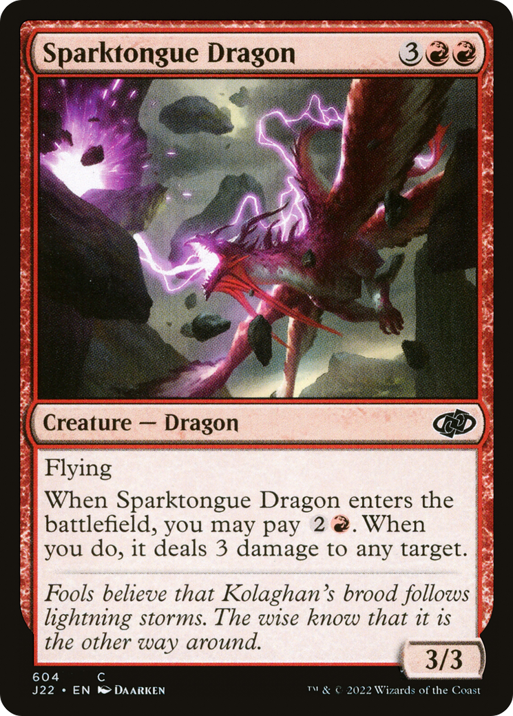 Sparktongue Dragon [Jumpstart 2022] MTG Single Magic: The Gathering    | Red Claw Gaming