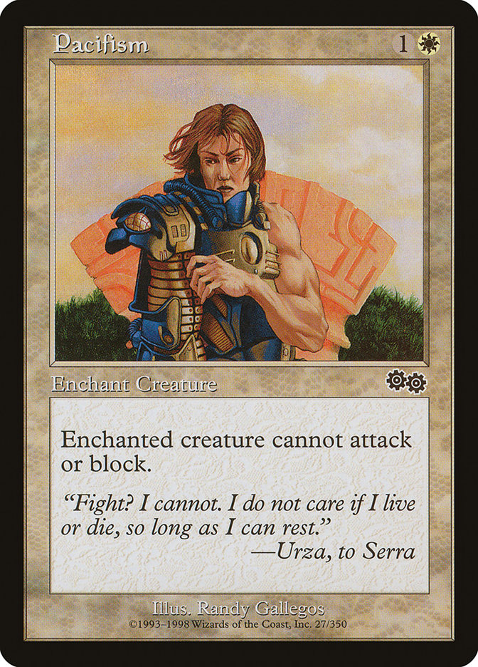 Pacifism [Urza's Saga] MTG Single Magic: The Gathering    | Red Claw Gaming