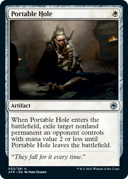 Portable Hole [Dungeons & Dragons: Adventures in the Forgotten Realms] MTG Single Magic: The Gathering    | Red Claw Gaming