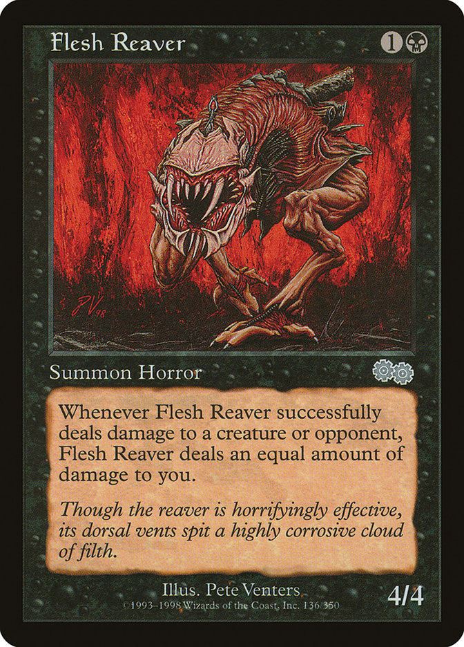 Flesh Reaver [Urza's Saga] MTG Single Magic: The Gathering    | Red Claw Gaming