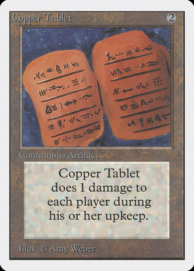 Copper Tablet [Unlimited Edition] MTG Single Magic: The Gathering    | Red Claw Gaming