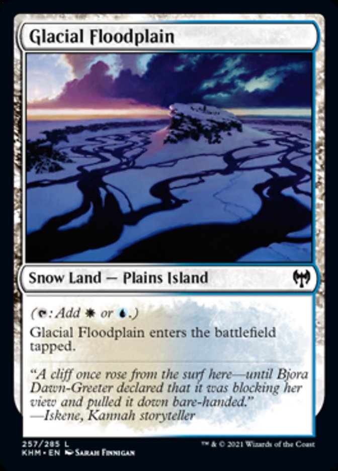 Glacial Floodplain [Kaldheim] MTG Single Magic: The Gathering    | Red Claw Gaming
