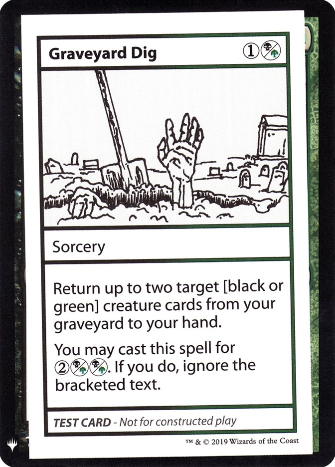 Graveyard Dig [Mystery Booster Playtest Cards] MTG Single Magic: The Gathering    | Red Claw Gaming