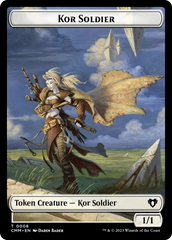 Soldier // Kor Soldier Double-Sided Token [Commander Masters Tokens] MTG Single Magic: The Gathering    | Red Claw Gaming