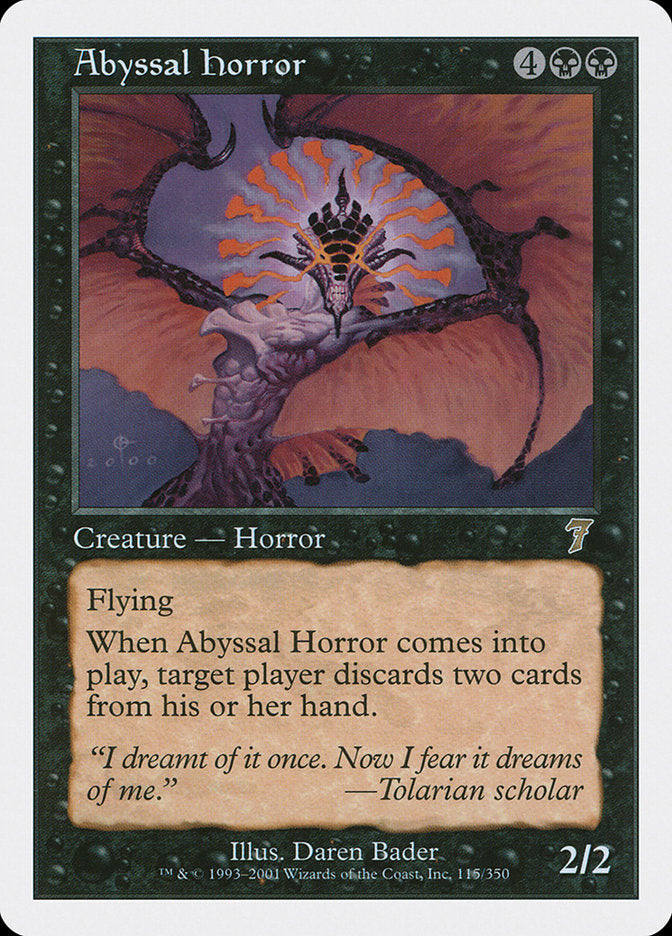 Abyssal Horror [Seventh Edition] MTG Single Magic: The Gathering    | Red Claw Gaming
