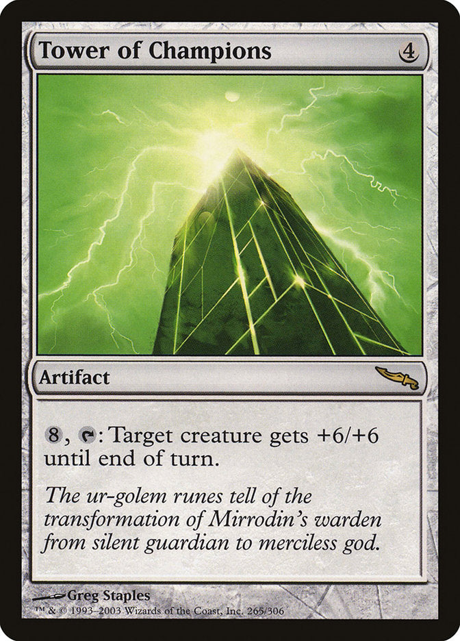 Tower of Champions [Mirrodin] MTG Single Magic: The Gathering    | Red Claw Gaming
