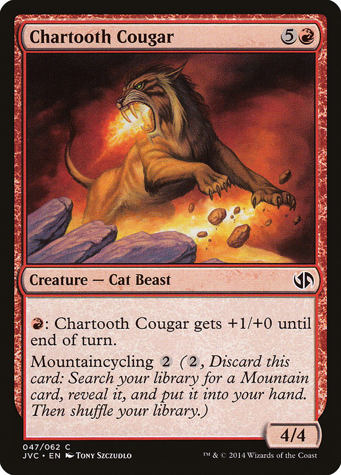 Chartooth Cougar [Duel Decks Anthology] MTG Single Magic: The Gathering    | Red Claw Gaming