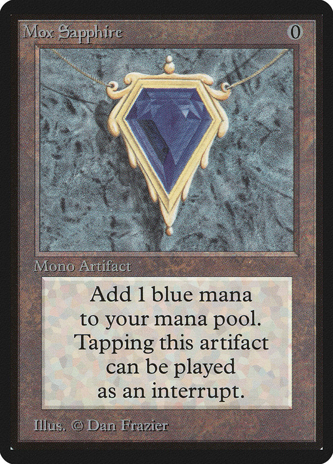 Mox Sapphire [Beta Edition] MTG Single Magic: The Gathering    | Red Claw Gaming